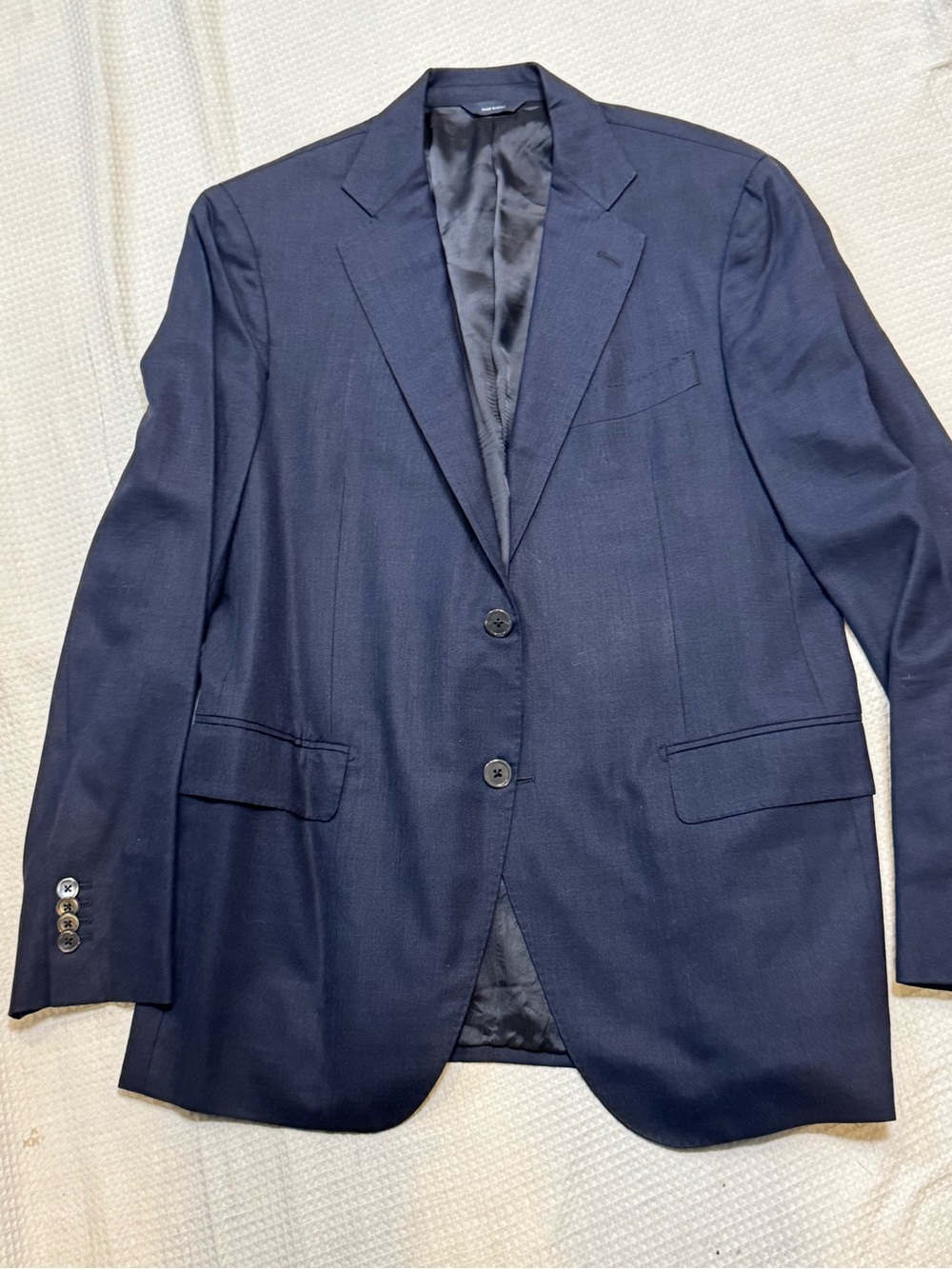 Tombolini made in Italy Men's Navy Two-Button Blazer